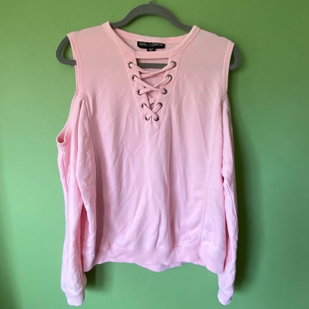 cute sweater open shoulder